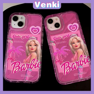 Venki - เข้ากันได้สำหรับ เคสไอโฟน เคสไอโฟน11 เคส iphone 11เคสใสระลอกน้ำ TPU  กันกระแทกนุ่มใสเจ้าหญิงสีชมพูสวยใช้ได้กับ iPhone 14 Pro max 13 Pro max 12 XS XR 7Plus 8Plus