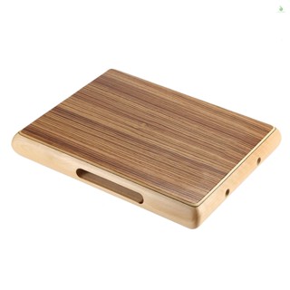 Phonelaptop เครื่องดนตรีกลองมือแบน Cajon ขนาดกะทัดรัด 31.5 * 24.5 * 4.5 ซม.