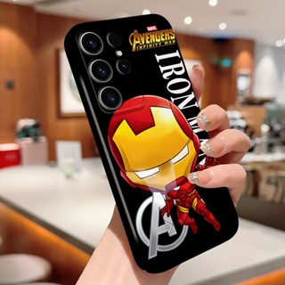 เคสโทรศัพท์มือถือ PC แข็ง กันกระแทก ป้องกันกล้อง ลายการ์ตูน Iron Man สําหรับ Samsung S21 S22 Plus S22 Ultra S23 Plus S23 Ultra S20 FE Note 10 Plus