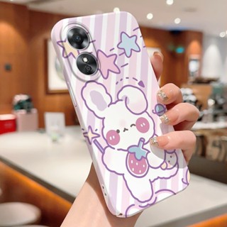 เคสแข็ง ลายกระต่ายน่ารัก สําหรับ OPPO A92s A93 A94 A55 A53s A55s A5 A17 A57 A57e A57s