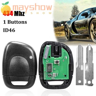 Mayshow รีโมตกุญแจรถยนต์ 434MHz แบบพกพา ทนทาน สําหรับ Renault Twingo Kangoo