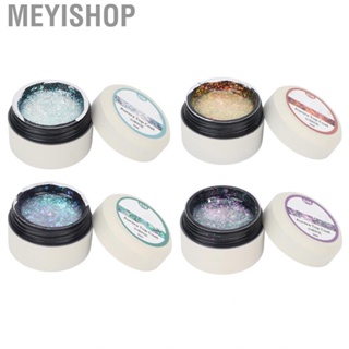 Meyishop Nail Polish Shine Finish  Sequins Glitter Nail Top  Delicate Texture for Home Use Acrylic Nails