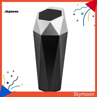 Skym* ถังขยะ ABS ขนาดเล็ก พร้อมฝาปิด สําหรับรถยนต์
