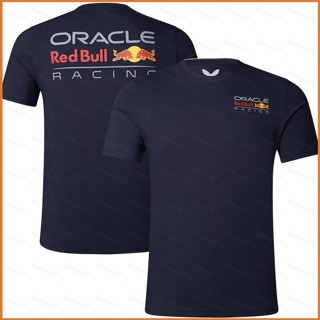 เสื้อยืดแขนสั้น พิมพ์ลายโลโก้ Oracle Red Bull Racing Team ขนาดใหญ่ พลัสไซซ์ 2023