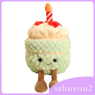 [szlinyou2] ตุ๊กตายัดไส้ รูปเค้กวันเกิดน่ารัก ของเล่นน่ารัก สําหรับตกแต่งบ้าน ห้องนอนเด็ก ออฟฟิศ