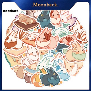 &lt;moonback&gt; 40 ชิ้น / เซต สติกเกอร์ ลายการ์ตูน Re-paste กันน้ํา ไม่มีสารตกค้าง สติกเกอร์การ์ตูน