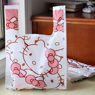 Thevantin Kawaii Sanrioed Hello kitty Cinnamoroll ถุงขยะพลาสติกหนา แบบพกพา คุณภาพสูง สําหรับเด็กผู้หญิง