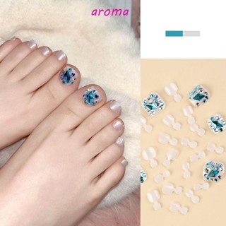 Aroma เล็บปลอม กลิตเตอร์ ถอดออกได้ DIY สําหรับตกแต่งเล็บ