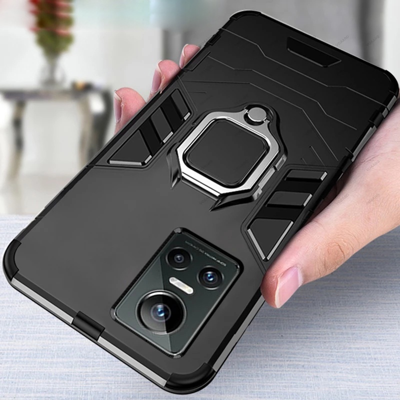 สําหรับrealme GT Neo3 3t Neo2 GT2 Pro GT Master 5Gกันกระแทกเกราะกรณีแหวนขาตั้งกันชนปกหลัง