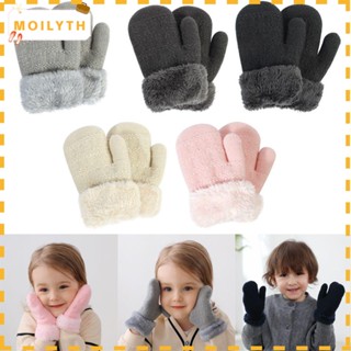 Moilyth ถุงมือ แบบเต็มนิ้ว ให้ความอบอุ่น น่ารัก สําหรับเด็ก