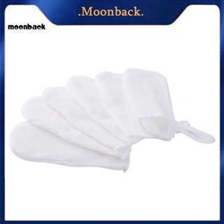 &lt;moonback&gt; 6 ชิ้น เด็กวัยหัดเดิน เด็กทารก ปาก เหงือก เช็ดทําความสะอาด ตาข่าย ช่องปาก แปรงสีฟันนิ้ว