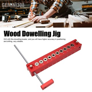 Gemini308 Hole Jig Wood Dowel Punch Locator 10 in 1 45° 90° Aluminium Alloy Drill Guide for Woodworking