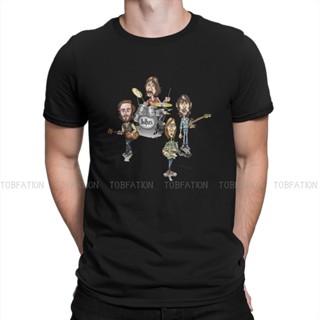 เสื้อยืดแขนสั้นวงดนตรี Art Graphic TShirt Beatle หล่อที่ยอดเยี่ยมนักดนตรี Creative Tops T เสื้อผู้ชาย Tee พิเศษไอเดียของ