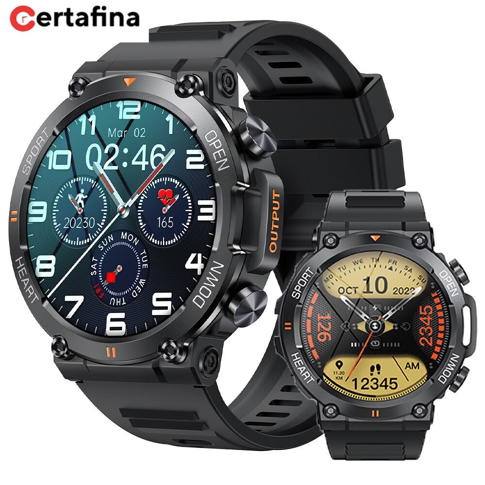 K56 Pro สมาร์ทนาฬิกาหน้าจอขนาดใหญ่ผู้ชายกีฬากลางแจ้งบลูทูธ Smartwatch สุขภาพ Monitor นาฬิกาข้อมือสร้
