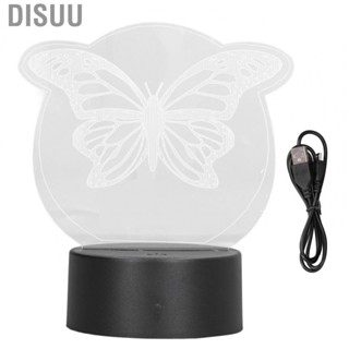 Disuu Night Light  3D Night Light 3D Vivid Shape 7 Colors Unique Design  for Bedside for Bedroom