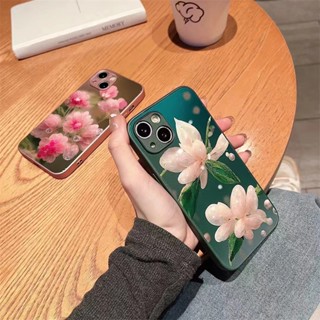 ใหม่ เคสโทรศัพท์มือถือแบบแก้ว คริสตัล ลายดอกไม้ 3D กันกระแทก สําหรับ Apple Iphone IP 7G 8G SE2 7 Plus 8 Plus IP X XR XS Max IP11 11Pro IP 11 Pro Max