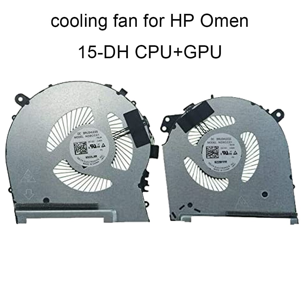 พรีออเดอร์รอ10วัน พัดลมสำหรับ HP Omen 15-DH DH002NR 15-DH0015NR TPN-C143 L64443 L57329 001 GPU CPU Cooling Fan Cooler