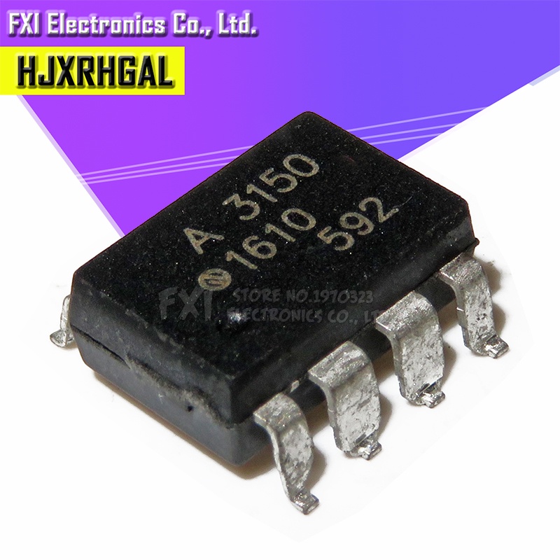 10PCS HCPL3150 HCPL-3150 A3150V A3150 SOP-8 Optocoupler IC ใหม่และ