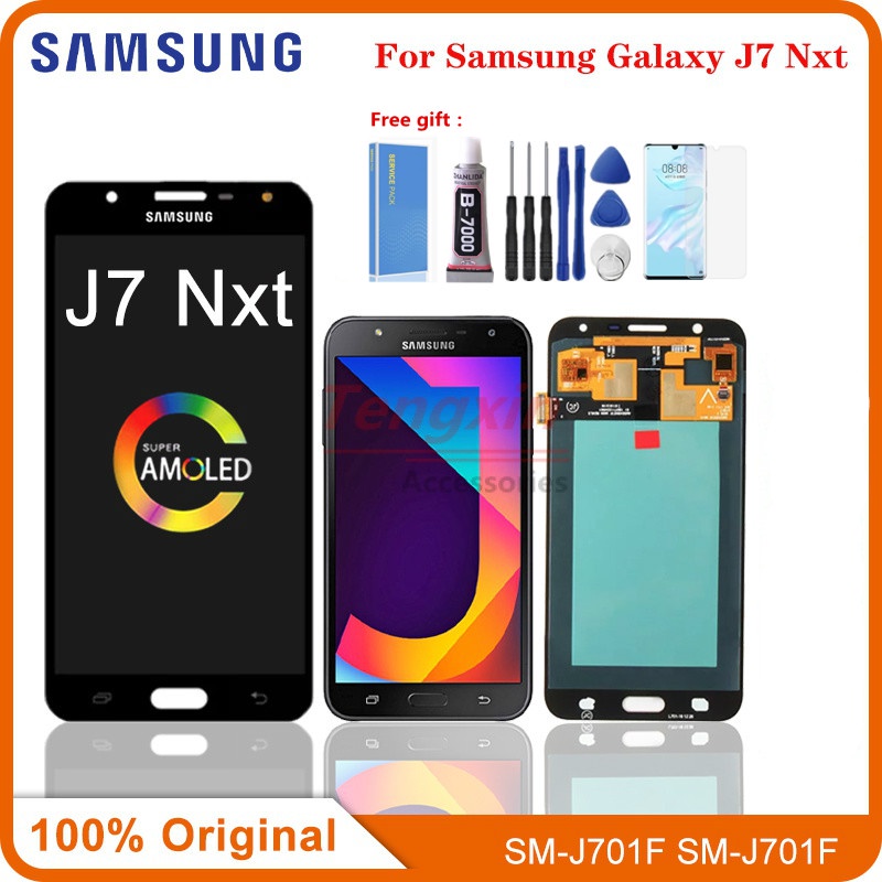 5.5 Super AMOLED สําหรับ Samsung Galaxy J7 Nxt J701F J701M จอแสดงผล LCD Touch Digitizer Assembly สํา
