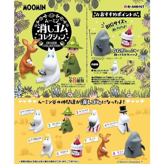 Re-ment Moomin ยางลบคอลเลกชัน (กล่องสุ่ม (1 ชิ้น))