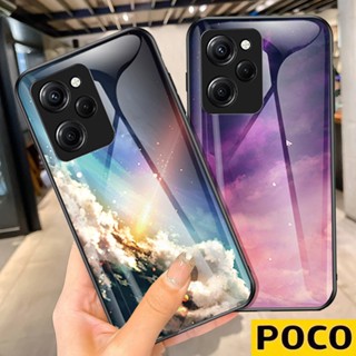 Poco X5 Pro X4 Pro X4 GT X3 Pro X3 NFC X3 GT F4 GT F5 Pro กรณีโทรศัพท์กระจกนิรภัย