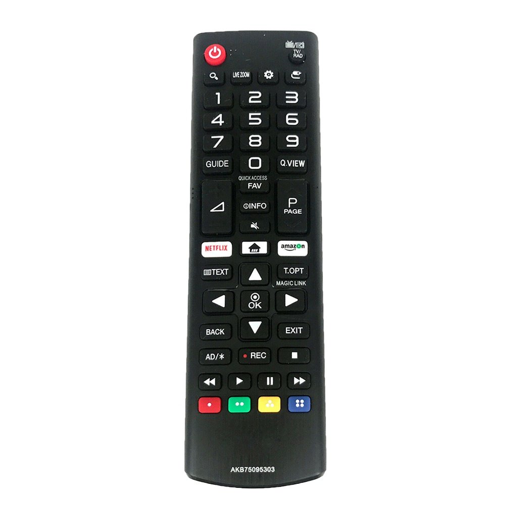 ใหม่เปลี่ยนรีโมท AKB75095303 สําหรับทีวี LG พร้อมปุ่ม NETFLIX 43UJ6200 55UJ6580 75SJ8570