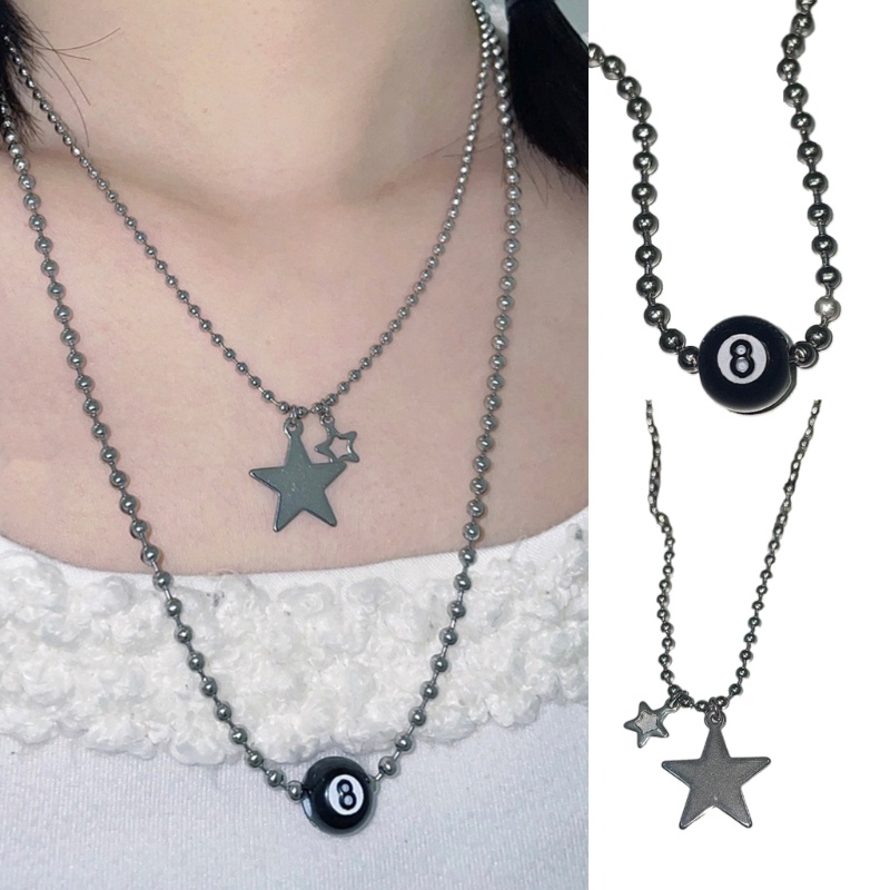 FL สร้อยคอส่วนตัว Fortune Jewelry Star Charm Clavicle Chain Unisex Y2K
