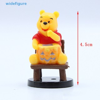 Widefigure โมเดลฟิกเกอร์ PVC รูปการ์ตูนดิสนีย์ Winnie The Pooh น่ารัก ของเล่นสําหรับเด็ก 7 ชิ้น