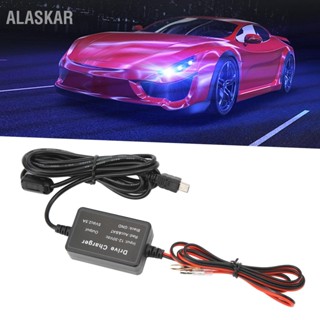 ALASKAR Dash Cam Hardwire Kit 12V‑30V to 5V Low Voltage Protection สายไฟกล้อง ชุดเดินสายไฟสำหรับ Mirror ระบบนำทาง GPS