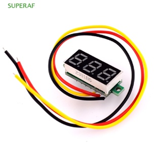 Superaf เครื่องวัดแรงดันไฟฟ้าดิจิทัล DC DC0-100V หน้าจอ LED ขนาดเล็กพิเศษ