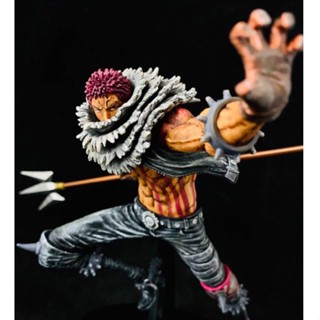 โมเดลวันพีช วันพีช โมเดล Charlotte Katakuri ขนาด 19 ซม. สําหรับตกแต่งเค้ก ฟิกเกอร์พีวีซี OnePiece Katakuri