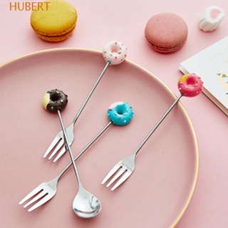 Hubert ช้อนส้อมสเตนเลส คุณภาพสูง สําหรับชงกาแฟ ไอศกรีม ขนมหวาน เค้ก น้ําตาล ผลไม้