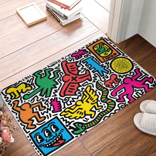 Keith Haring พรมปูพื้นแฟชั่น กันลื่น ขนาด 40x60 ซม. สําหรับตกแต่งบ้าน ห้องครัว