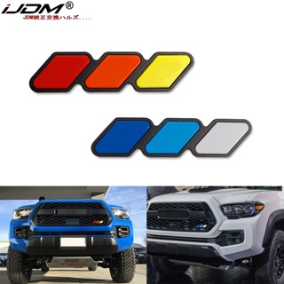 Ijdm สติกเกอร์ตราสัญลักษณ์ 3 สี อุปกรณ์เสริม สําหรับ Toyota Tacoma 4Runner Tundra