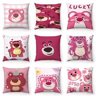 Ns3 Lotso ปลอกหมอนอิง ลายการ์ตูนหมี สตรอเบอร์รี่ สําหรับตกแต่งหน้าต่าง ห้องนอน โซฟา