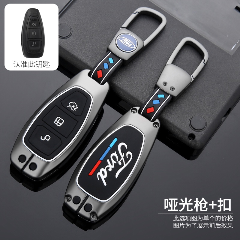 เคสรีโมตกุญแจรถยนต์ โลหะผสมสังกะสี สําหรับ Ford Fiesta Focus 3 4 Mondeo Ecosport Kuga Focus ST