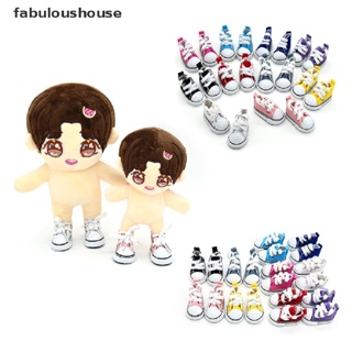 [fabuloushouse] รองเท้าผ้าใบลําลอง ผ้ายีน ขนาดมินิ 5 ซม. สําหรับตุ๊กตา Bjd 1/6 พร้อมส่ง