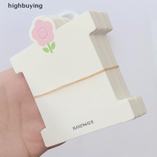 [highbuying] ใหม่ กิ๊บติดผม กระดาษแข็ง ลายดอกไม้ สีชมพู แฮนด์เมด DIY สําหรับทําเครื่องประดับ กิ๊บติดผม 50 ชิ้น