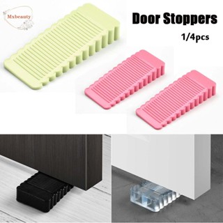 MXBEAUTY Mute Door Holders Floor Door Hidden Door Stopper Bedroom Supplies Floor Mounted Punch free PU Nail-free Security Door Holders Catch/Multicolor