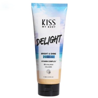 Kiss My Body คิส มาย บอดี้ ไบร์ท ชาย เพอร์ฟูม โลชั่น SPF 30 PA+++ ดีไลท์ 200 กรัม โลชั่นน้ำหอม