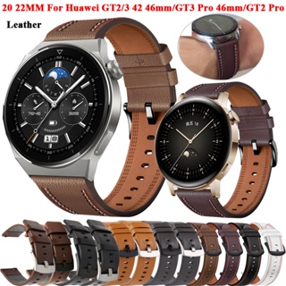 สายนาฬิกาข้อมือหนัง 20 มม. 22 มม. สําหรับ Huawei Watch GT3 GT 3 42 46 มม. GT 2 GT2 Pro