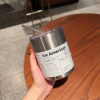 แก้วเก็บความเย็น ขนาด 600 มล. สแตนเลส แก้วกาแฟ
