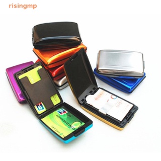 [risingmp] เคสกระเป๋าสตางค์ อลูมิเนียม โลหะ ป้องกันสแกน 1 ชิ้น