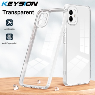 Keysion เคสโทรศัพท์มือถือ ซิลิโคนนิ่ม TPU ใส ใส กันกระแทก สําหรับ Samsung A04e M04 F04 Galaxy M04 F04 A04e