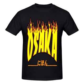 เสื้อแขนสั้น เสื้อยืดแขนสั้น เสื้อยืดผ้าฝ้าย แขนสั้น Osaka Japan Yellow