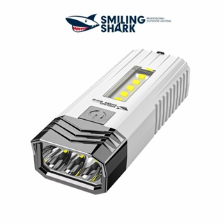 ไฟฉาย SmilingShark Led SD0701 แบบพกพา ขี่ไฟ ไฟหน้าจักรยาน led กันน้ํา ชาร์จ USB COB ไฟฉายมัลติฟังก์ชั่นพร้อมไฟเตือนไฟฉายแบบชาร์จไฟได้  สําหรับขี่จักรยาน ตั้งแคมป์ เดินป่า