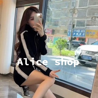 Alice  ชุดเซ็ท กระโปรงทรงเอ ชุดไทยประยุกต์ผู้หญิง  สไตล์เกาหลี Comfortable คุณภาพสูง ทันสมัย A23M0AP 36Z230909