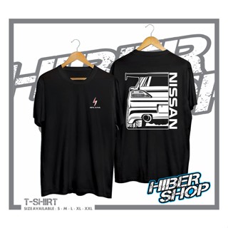 【ใหม่】เสื้อยืดลําลอง ผ้าฝ้าย 100% แขนสั้น พิมพ์ลายรถยนต์ Nissan SILVIA S15 JDM HIBER SHOP สีดํา พลัสไซซ์ XS-3XL ของขวัญว