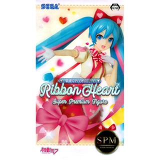 Miku Ribbon Heart ของแท้ JP - Super Premium Sega [โมเดล Project DIVA]