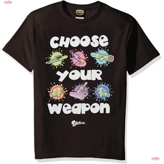 เสื้อยืดแขนสั้น คอกลม ผ้าฝ้ายแท้ พิมพ์ลาย Nintendo Splatoon Splatoon Jet Warrior สําหรับผู้ชาย และผู้หญิง